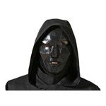 Geometrische Maske mit Kapuze Cosplay Kostüm Squid Boss - Schwarz